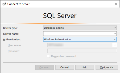 Verbindung zum SQL Server mithilfe der Windows-Authentifizierung