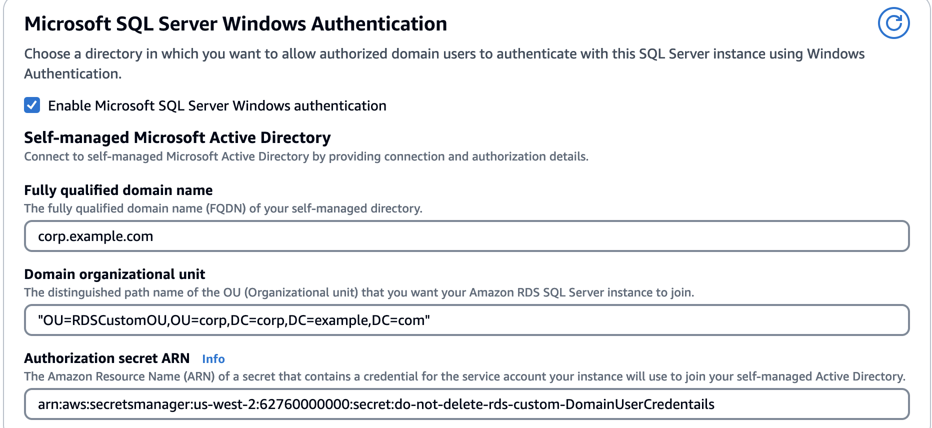 Microsoft SQL Server Windows-Authentifizierungsverzeichnis