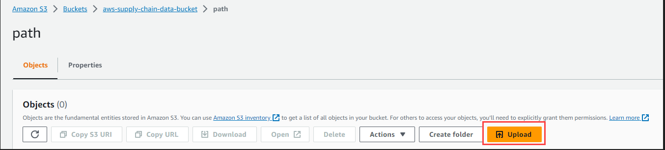 Daten in einen Amazon S3 S3-Bucket hochladen