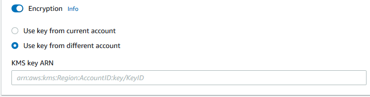 KMS-Ausgabeergebnisverschlüsselung in der AWS Management Console