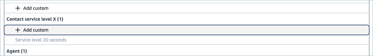 Die Option Benutzerdefiniert hinzufügen in der Benutzeroberfläche.