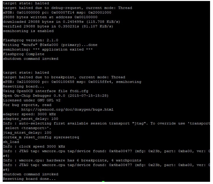 Die MCU-Firmware flashen