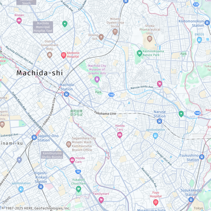 Beispielkarte, die ein Polygon rund um das Pentagon zeigt.