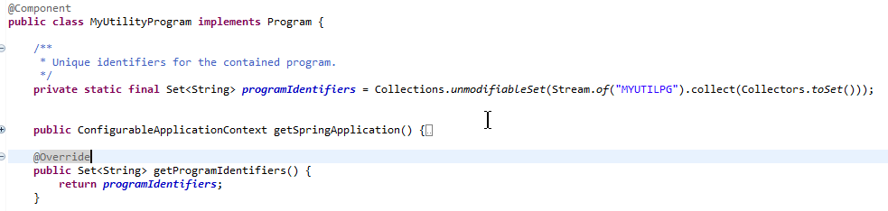 Beispiel für eine Programmkennung