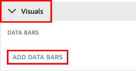 Fügen Sie einer Visualisierung Datenbalken hinzu.