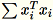 Equation in text-form: \sum x_i^T x_i