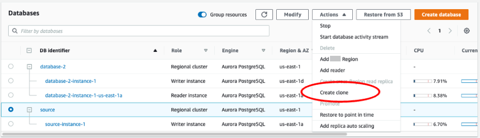 Actualización in situ de un clúster de base de datos Aurora MySQL de la versión 2 a la versión 3