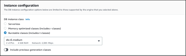 Configuración de instancias