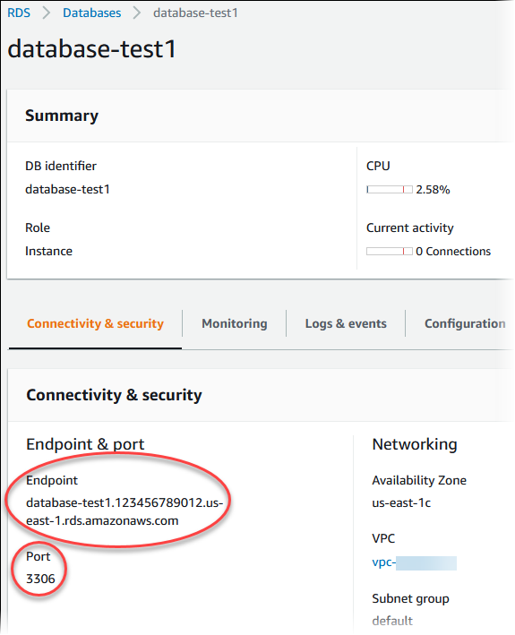 Conéctese a una instancia de base de datos de MySQL.