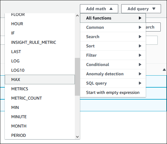 La configuración de Add math (Agregar matemáticas)