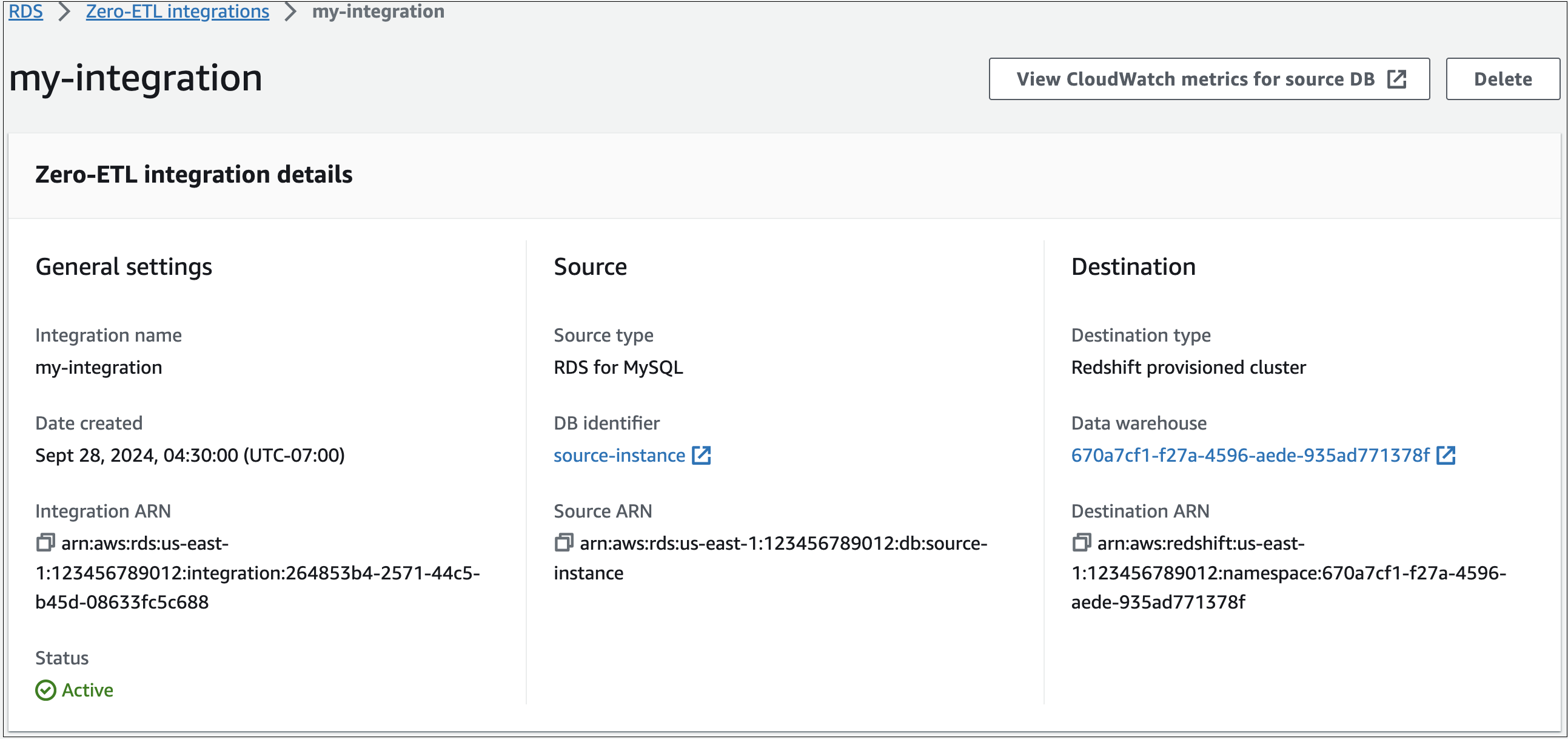 Detalles sobre una integración sin ETL