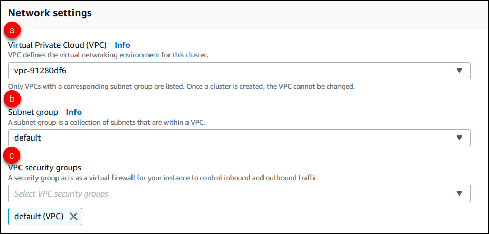 Captura de pantalla que muestra el panel de configuración de red y los pasos para ajustar la configuración de la red.