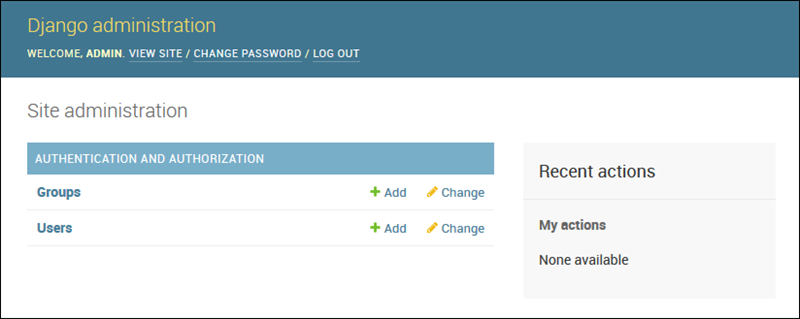 La consola de administración de Django para su sitio web de Django implementa con Elastic Beanstalk