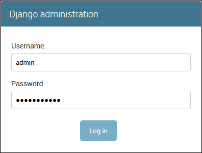 Escriba el nombre de usuario y la contraseña que creó en el paso 2 para iniciar sesión en la consola de administración.