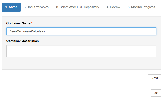 Actualice la creación de contenedores del bloc de notas en AWS IoT Analytics.