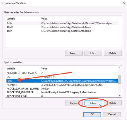 Variables del sistema de Windows