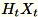 Equation in text-form: H_t X_t