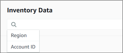 Filtro de los datos de inventario en la consola de AWS Systems Manager