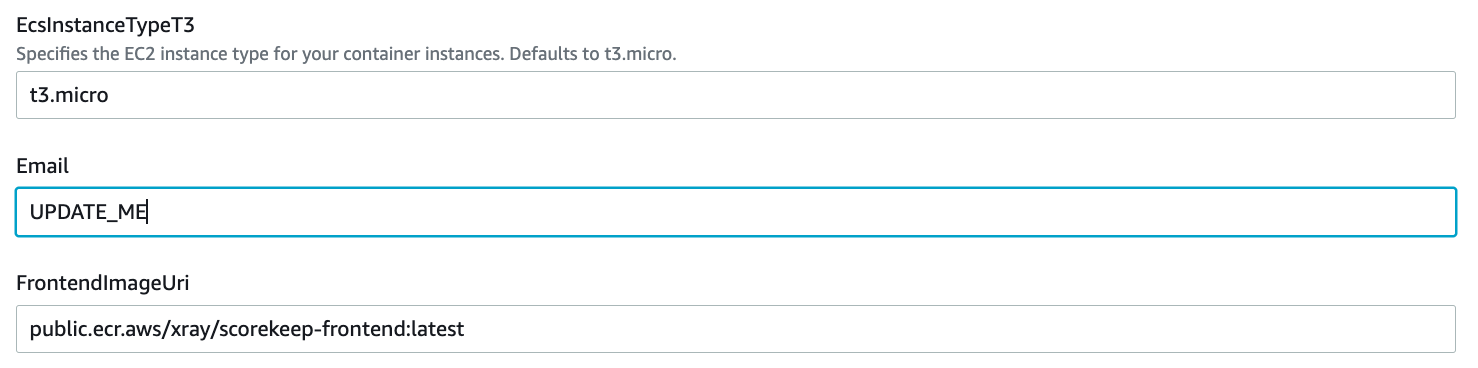 Actualización de la configuración del correo electrónico