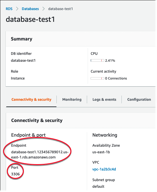 Se connecter à une instance de base de données MariaDB.