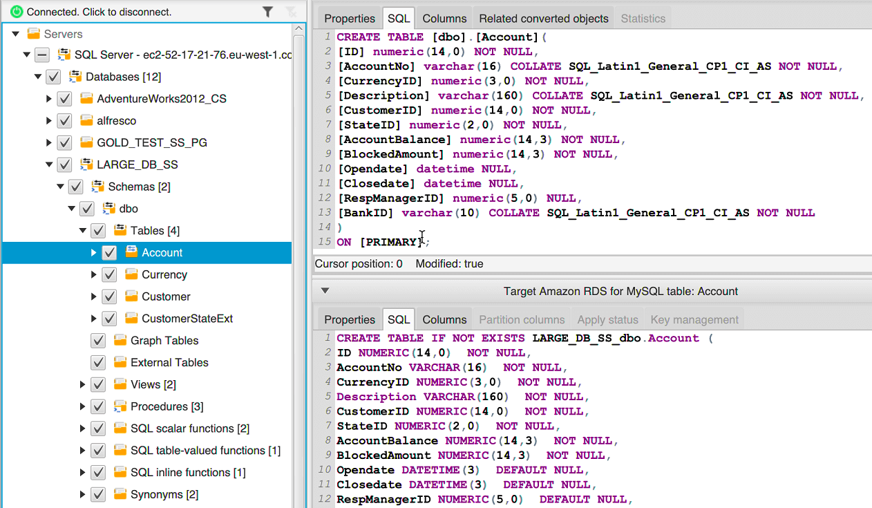 Choose source schema item (Choisir l'élément de schéma source)