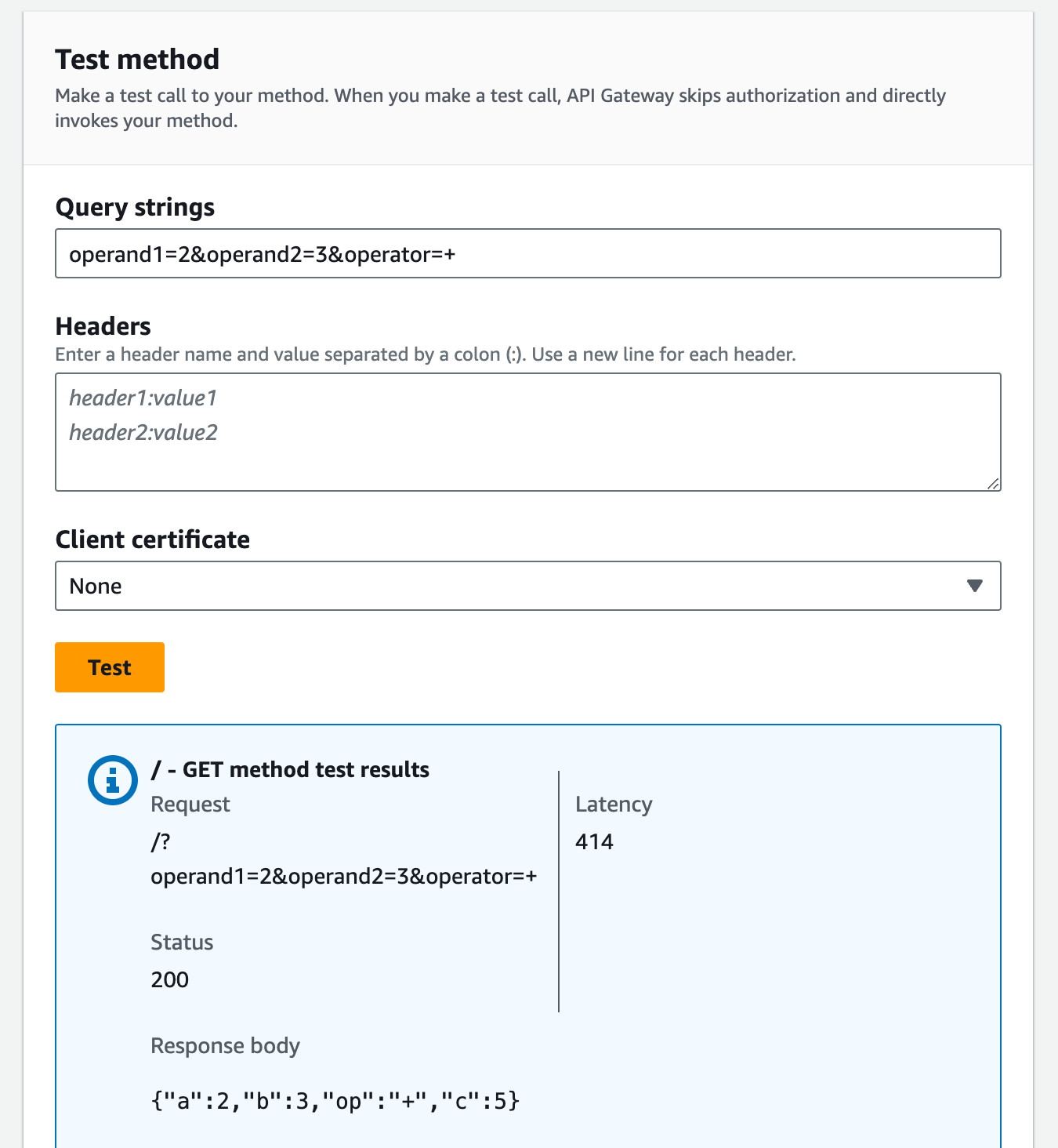 Création d'une API passerelle API intégrée en tant que proxy Lambda