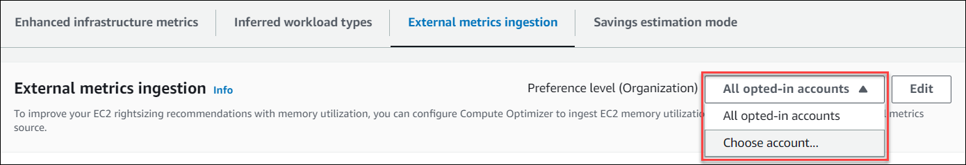 Choisissez le niveau de préférence