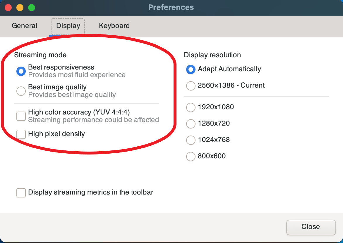 Bouton Settings (Paramètres) situé dans le coin supérieur gauche de l'interface.