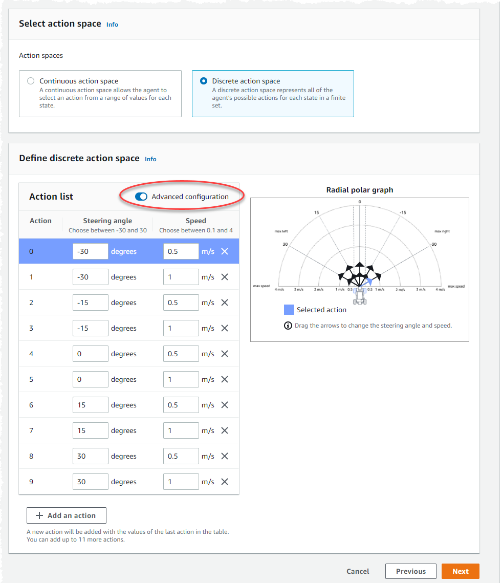 Image : Activez la configuration avancée.