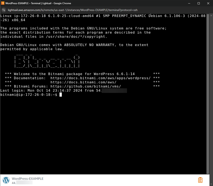 Terminal SSH basé sur un navigateur.