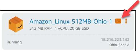 Ouvrez le SSH client basé sur un navigateur à l'aide de la connexion rapide.