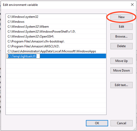 Variables d'environnement Windows