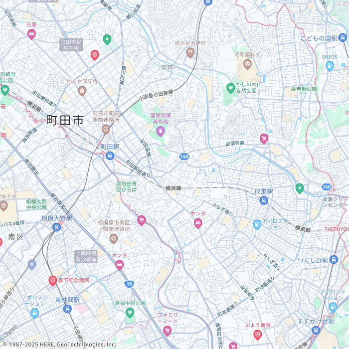 Exemple de carte montrant un polygone autour du Pentagone.