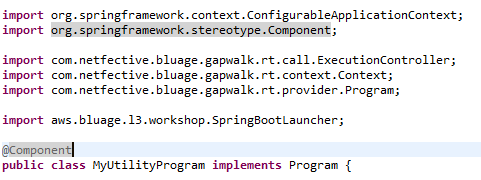 Utilisation de l'annotation spring @Component