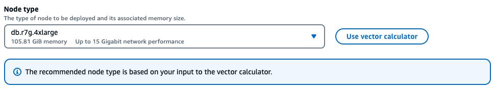 Le calculateur vectoriel avec les valeurs saisies.