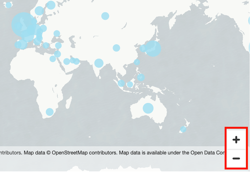 Il s'agit d'une image des icônes plus et moins sur une représentation visuelle cartographique.