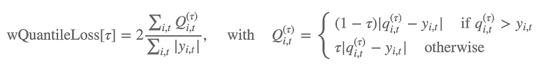 Équation de perte quantile pondérée.