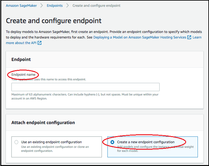 Interface utilisateur Créer et configurer un point de terminaison de la console Neo.