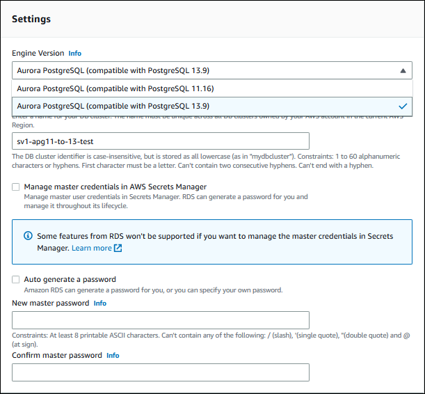 Meningkatkan klaster DB Aurora Serverless v1 menggunakan konsol