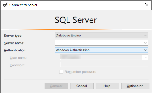 Connect ke SQL Server menggunakan Windows Authentication