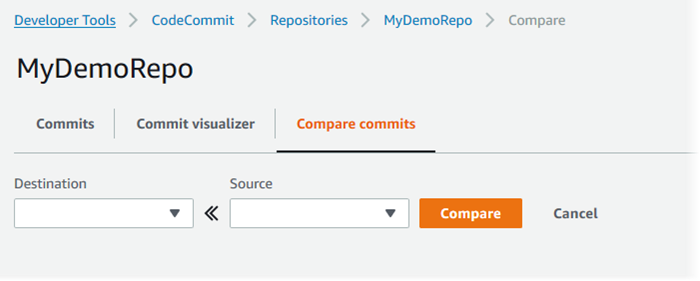 Bandingkan dua penentu commit