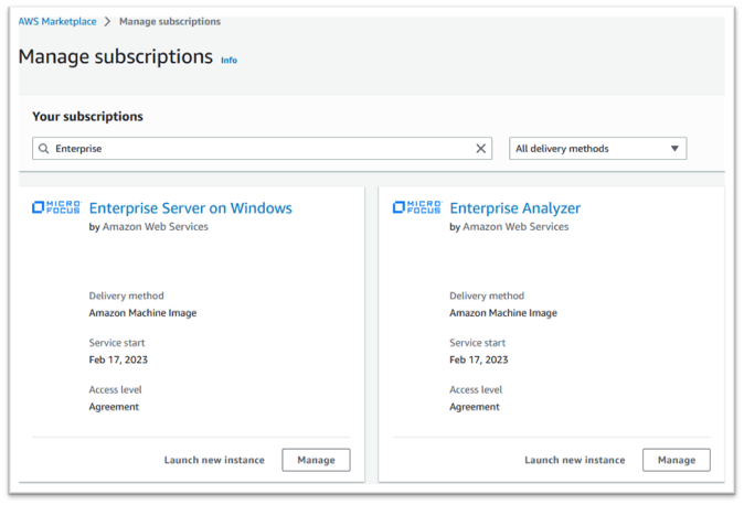 Kelola langganan dengan Enterprise Server dan Enterprise Analyzer siap diluncurkan.