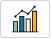 Bar chart icon with three vertical bars of increasing height.