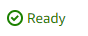 Green checkmark icon indicating a server is in the Ready state.