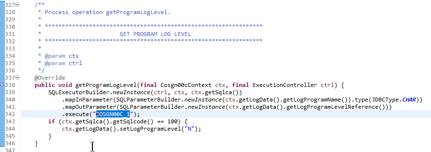 sample query usage by program