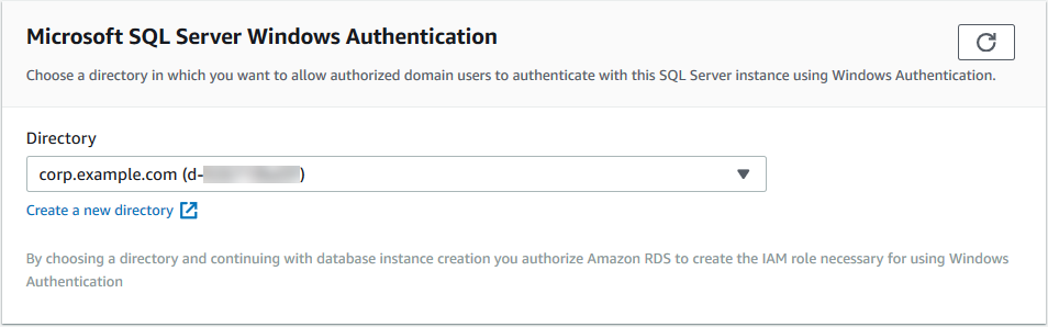 Directory di autenticazione Microsoft SQL Server Windows