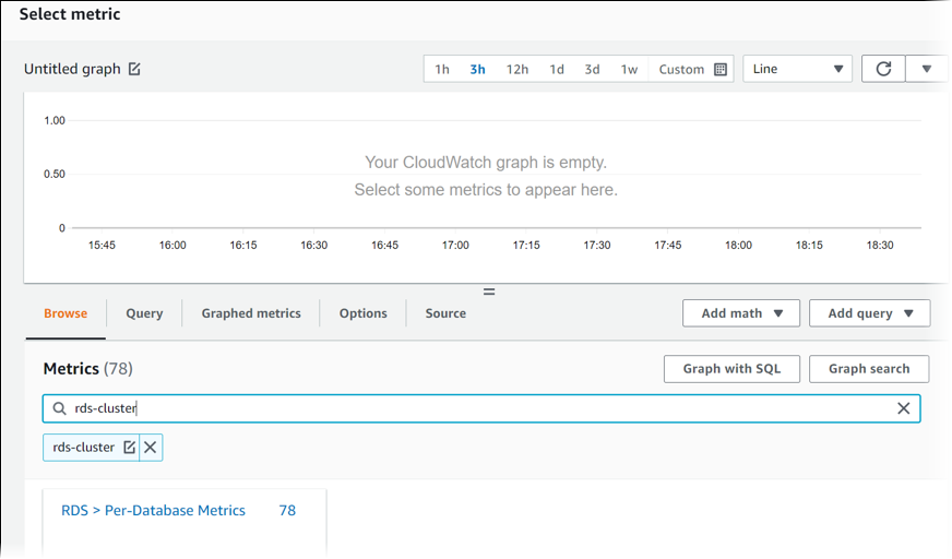 Pagina Select metric (Seleziona parametro)