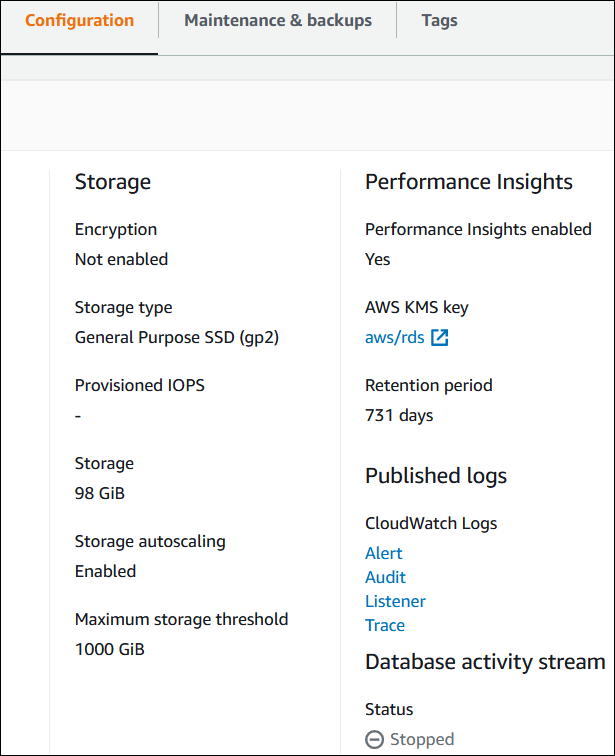 Enhanced Monitoring