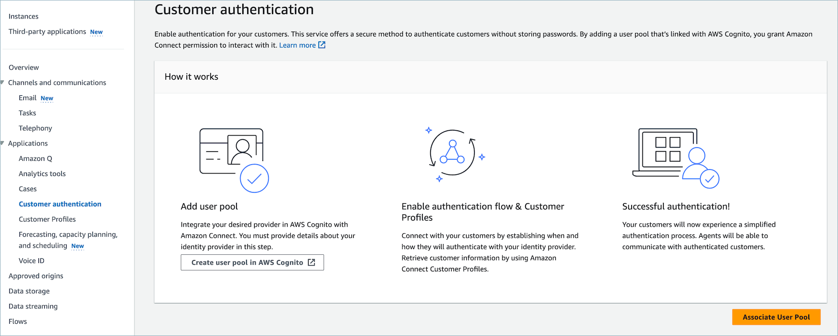 Autenticazione dei clienti per i pool di utenti di Cognito.