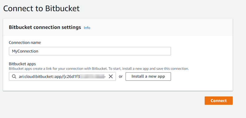 Schermata della console che mostra la richiesta di accesso al connettore.